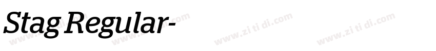 Stag Regular字体转换